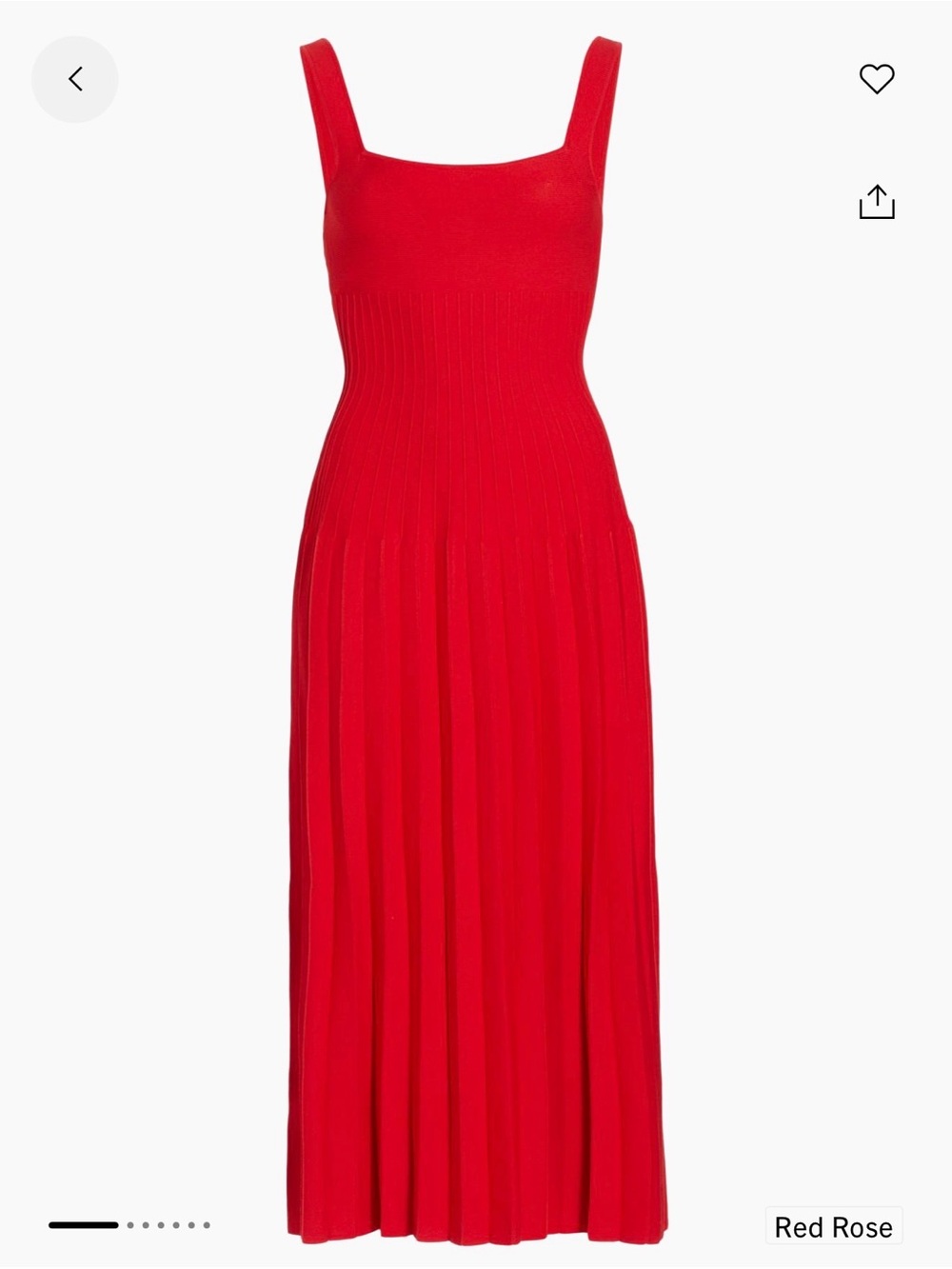 STAUD Ellison Ribbed Knit Sleeveless Maxi Dress